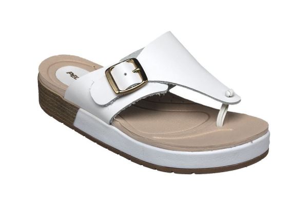 Dámské pantofle žabky PE/232165-01 BRANCO