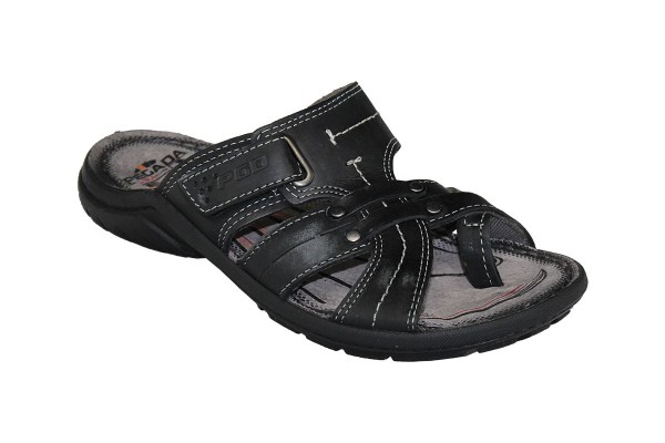 Pánské pantofle - žabky PE/30917-8 NERO (40)