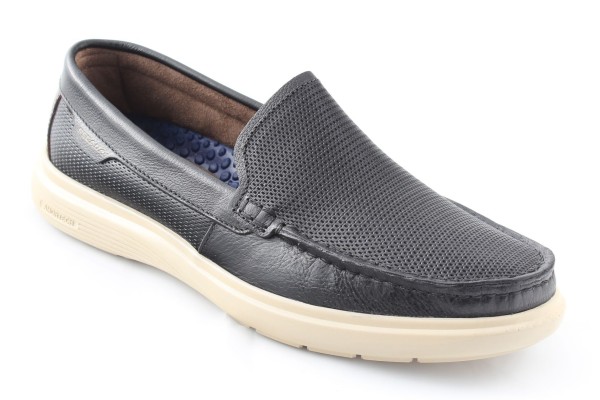Pánské polobotky mokasíny PE/142202-04 PRETO  (43)