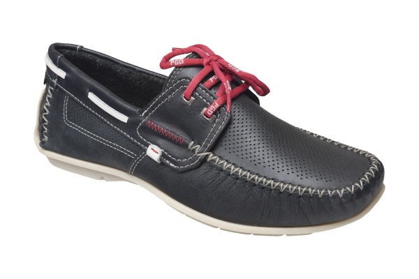 Pánské polobotky mokasíny PE/S8917-10 NERO